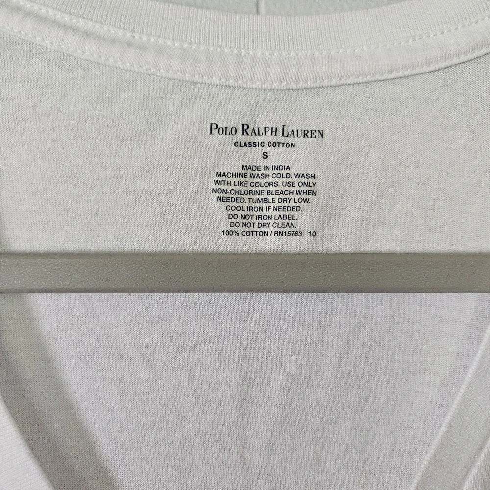 Polo Ralph Lauren Mens V-Neck T-Shirt Stretch Classic Cotton Pony Logo Preppy